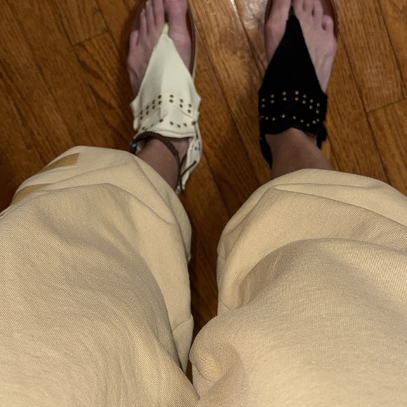 Aldo Black and Gold Sandals with Studded Design - Picture 5 of 6